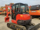 2023 Kubota KX165 mini excavator, front three-quarter view