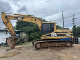 2008 Caterpillar 320B crawler excavator, side view