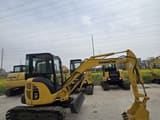 2021 Komatsu PC35MR mini excavator, side view