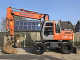 2006 Hitachi Zaxis 130W wheel excavator, side view