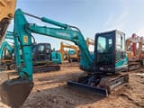 2024 Sunward SWE60E mini excavator, front three-quarter view