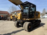 2016 Caterpillar M316F wheel excavator, front three-quarter view