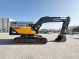 2019 Hyundai Robex 210 crawler excavator, side view