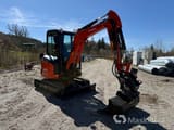 2026 Kubota U27-4 crawler excavator, front three-quarter view