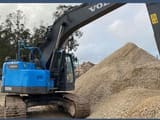 2013 Volvo ECR235DL crawler excavator, rear three-quarter view