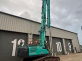 2021 Kobelco SK400DLC-10 crawler excavator, rear three-quarter view