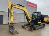 2017 Yanmar VIO80-1A mini excavator, side view