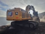 2024 Caterpillar 395 crawler excavator, rear three-quarter view