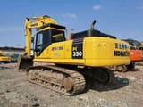 2023 Komatsu PC350-7 crawler excavator, rear three-quarter view