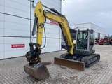 2017 Wacker Neuson EZ80 mini excavator, front three-quarter view