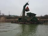 1981 ROHR AUSLEGERSCHWIMMBAGGER VOLLAUTOMATISCH amphibious excavator side view