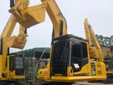 2020 Komatsu PC220 crawler excavator, front three-quarter view