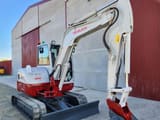 2018 Takeuchi TB260 mini excavator, side view