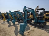 2024 Kubota U-30-5 mini excavator, front three-quarter view
