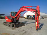 2013 Kubota KX080-3 crawler excavator, side view