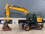 2016 JCB JS160W wheel excavator, side view