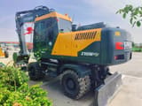 2022 Hyundai 210W-9S wheel excavator, rear three-quarter view