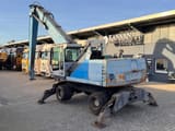 2012 Terex MHL 340 wheel excavator, rear three-quarter view