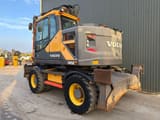 2016 Volvo EWR150E wheel excavator rear three-quarter view