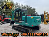 2023 Sunward SWE90E mini excavator, rear three-quarter view