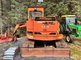 1985 Schaeff HR26 crawler excavator, rear view