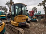 2018 XCMG XE35U mini excavator, rear three-quarter view