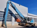 2015 Fuchs MHL350E material handler, side profile view