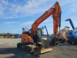 2021 Doosan DX140LCR-5 crawler excavator, side view
