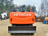 2012 Hitachi ZX140W-3 wheel excavator, rear view