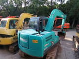 2022 Kobelco SK75-8 excavator, rear three-quarter view