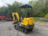 2018 New Holland E18C mini excavator, rear three-quarter view