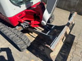 2020 Takeuchi TB216 mini excavator front blade and undercarriage view