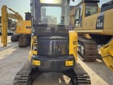 Komatsu PC35MR-2 mini excavator, front view