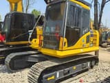 Komatsu PC130 crawler excavator, side view