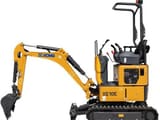 XCMG XE10E mini excavator, side view
