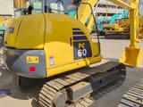 2022 Komatsu PC60-8 mini excavator, rear three-quarter view