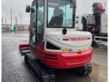 2021 Takeuchi TB240 crawler excavator, rear three-quarter view