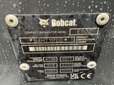 2023 Bobcat E50Z mini excavator identification plate