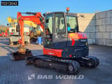 2020 Kubota U56-5 mini excavator, front three-quarter view