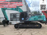 2021 Kobelco SK350 LC crawler excavator, side view