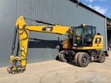 2017 Caterpillar M315F wheel excavator side view
