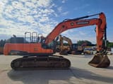 2018 Doosan DX340LC crawler excavator, side view