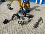 Berger Kraus BK1250JS mini excavator with attachments