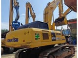 2019 Komatsu PC400-8 crawler excavator rear three-quarter view