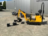 AXPAN 36 mini excavator, side view