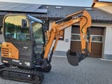 2022 CASE CX19C mini excavator, side view