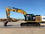 2019 Caterpillar 326FL crawler excavator, side view