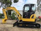 2020 Komatsu PC50MR mini excavator, side profile view