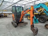 2017 Doosan DX19 mini excavator, front three-quarter view