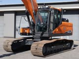2022 Doosan DX225LC-7 crawler excavator, front three-quarter view